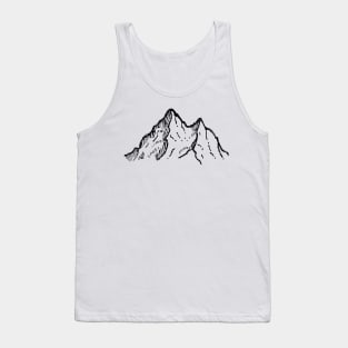 Rocky Mountain with a View Drawing Tank Top